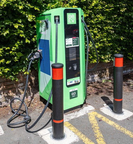 A Be.EV branded charging point